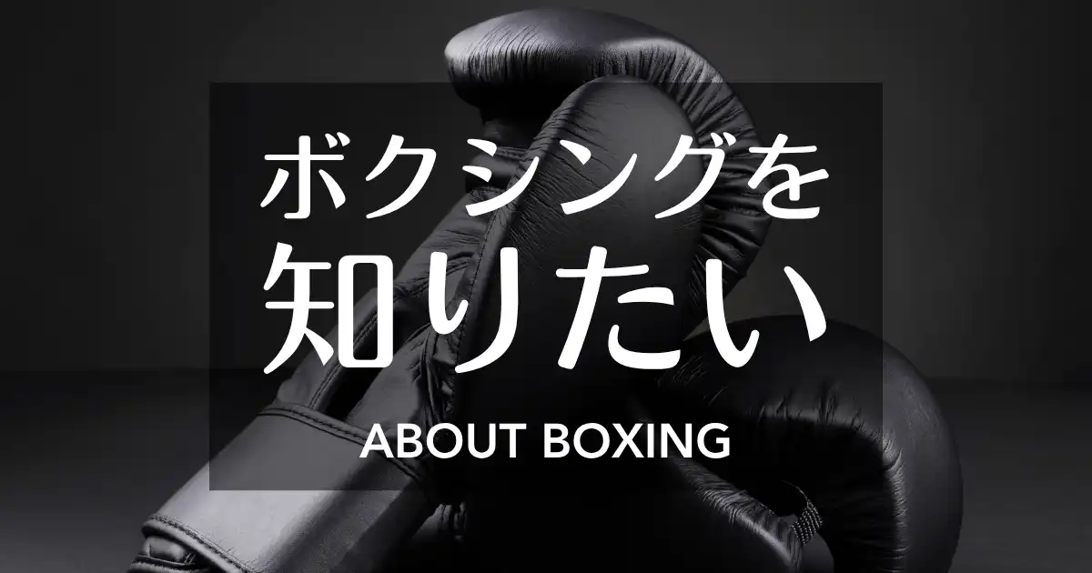 ボクシングを知りたい